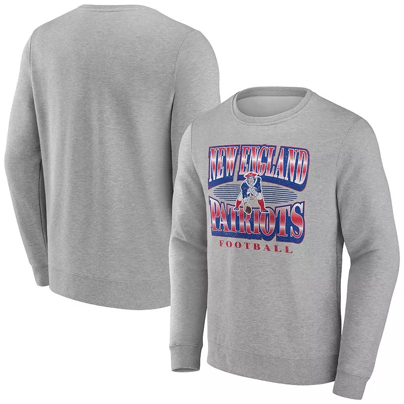 Men New England Patriots grey 932 NFL 2024 hoodie